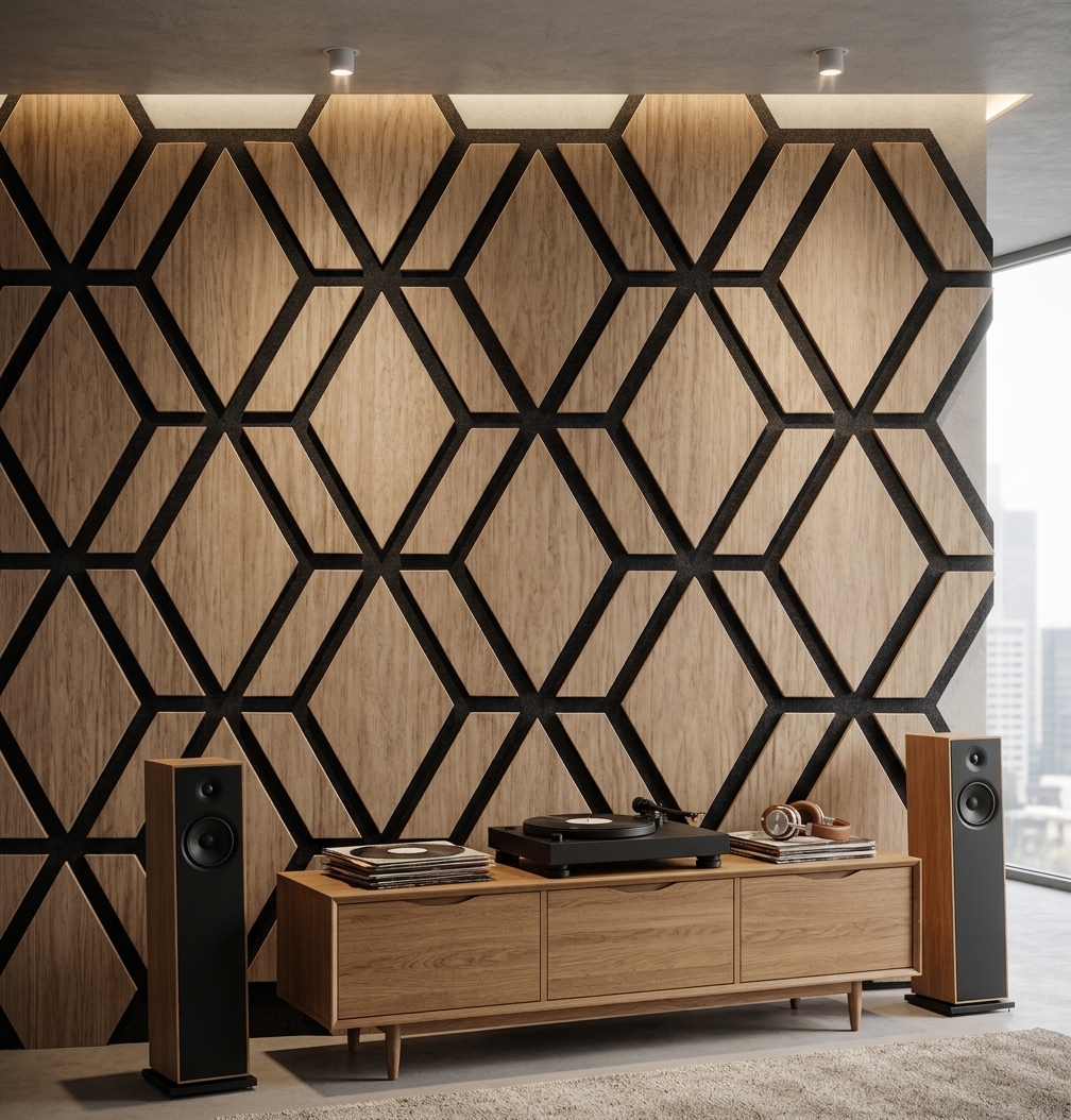 Реечные акустические панели DecorPro в интерьере